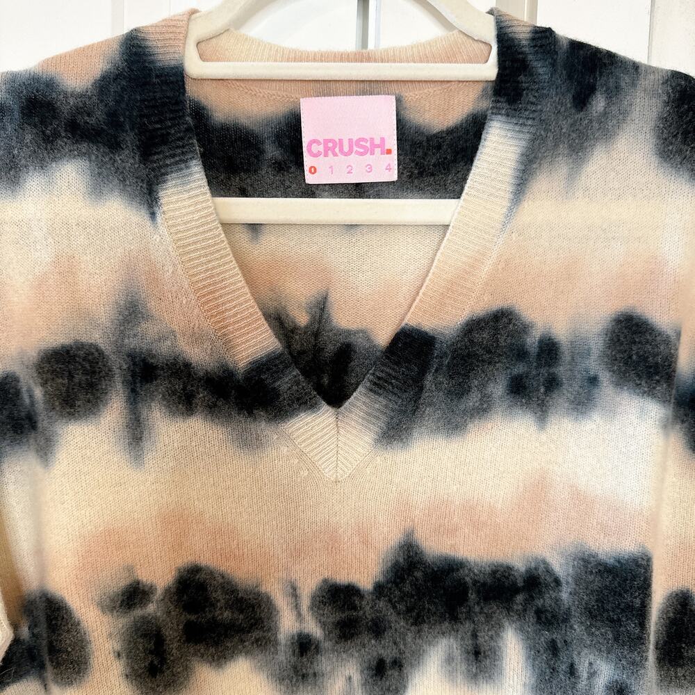 CRUSH Cashmere Tie Dye Malibu Jumper in Black Nectar | 2 - Picture 11 of 12